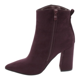 Evento Lila Wildleder Stiefeletten 4