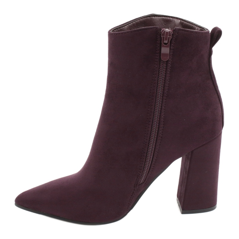 Evento Lila Wildleder Stiefeletten 4
