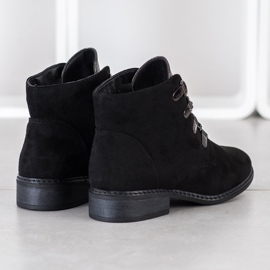 Goodin Elegante Schnürstiefel schwarz silber- 1