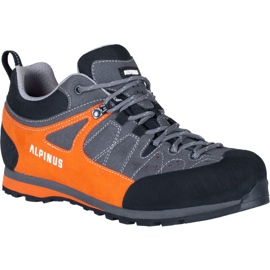 Trekkingschuhe Alpinus The Ridge Low Pro anthrazit-orange GR43298 schwarz grau 1