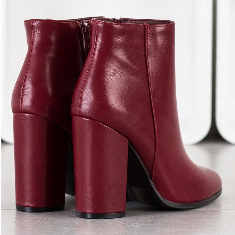 Camo Klassische Stiefel aus Ökoleder rot 1