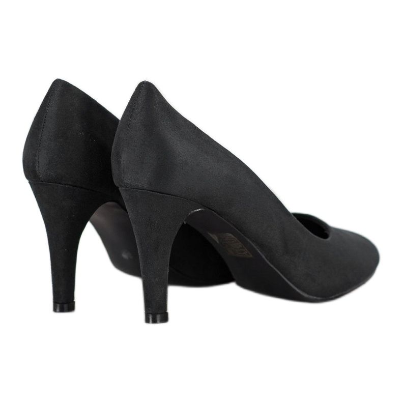 Renda Schwarze Wildleder Pumps 1