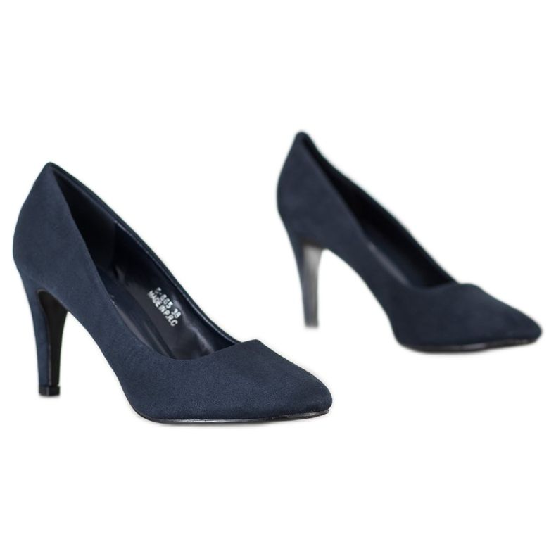 Renda Navy Wildleder Pumps marineblau 1