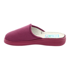 Befado Damen-PU-Hausschuhe 132D014 rosa 1