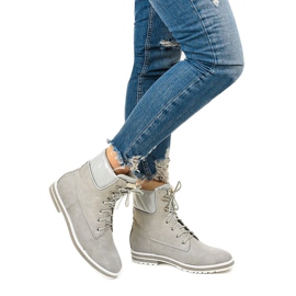 Graue isolierte Stiefel von Arlinda 1