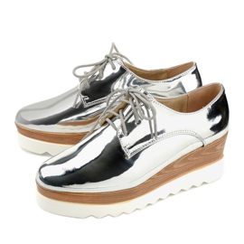 Silberne Slipper mit GF-FD9-Stollen silber- 2