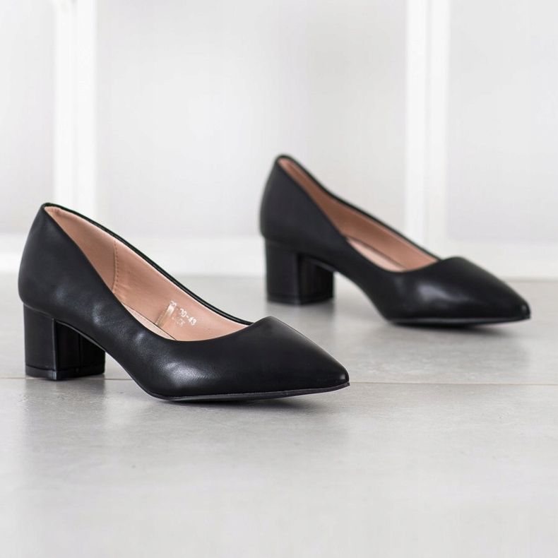 Goodin Pumps auf niedriger Säule schwarz 1