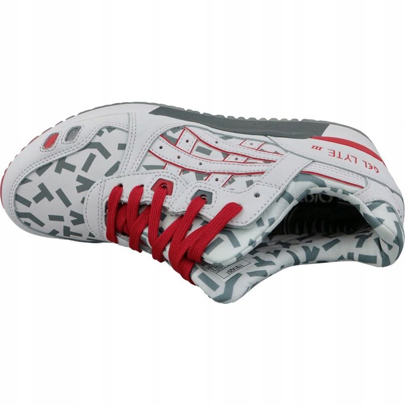 Asics Gel-Lyte III U 1191A251-100 weiß rot grau 2