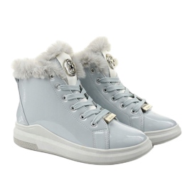 Graue Stiefel, isolierte Freemans-Stiefel 2