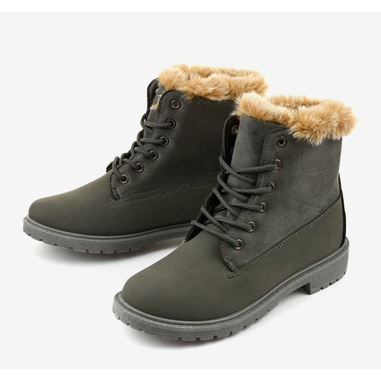 Graue Stiefel Olaksalim isolierte Stiefel 2