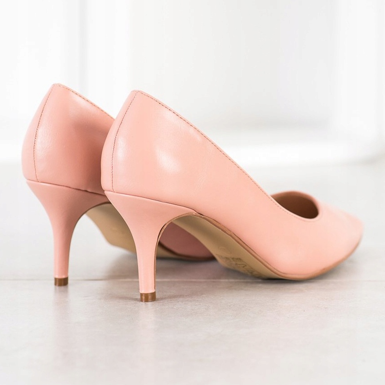 SHELOVET Pumps mit Öko-Leder rosa 1