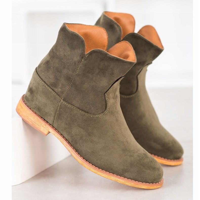 Sergio Todzi Cowboystiefel auf einem Keil grün 1