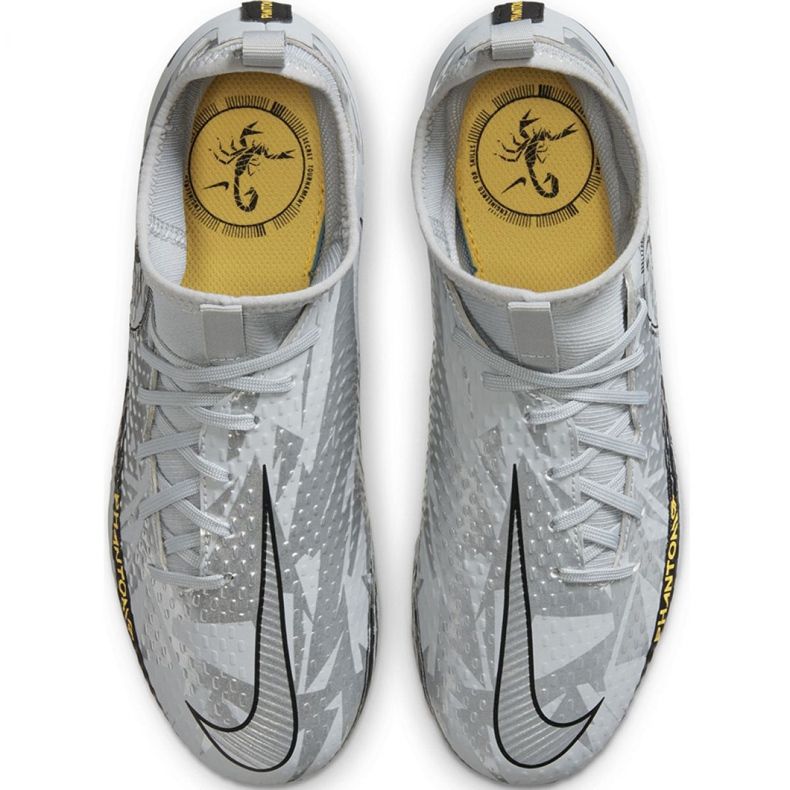 Nike Phantom Gt Scorpion Academy Dynamic Fit FG / MG Jr DA2287 001 Fußballschuhe blau grau 1