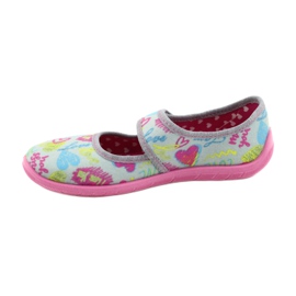 Befado Kinderschuhe 945Y430 rosa grau mehrfarbig 2