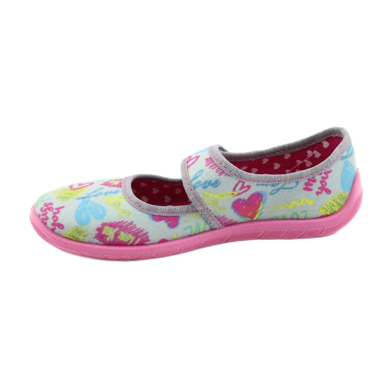 Befado Kinderschuhe 945Y430 rosa grau mehrfarbig 2