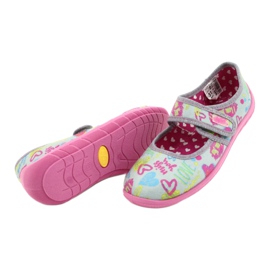 Befado Kinderschuhe 945Y430 rosa grau mehrfarbig 4