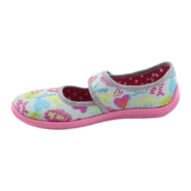 Befado Kinderschuhe 945Y430 rosa grau mehrfarbig 2