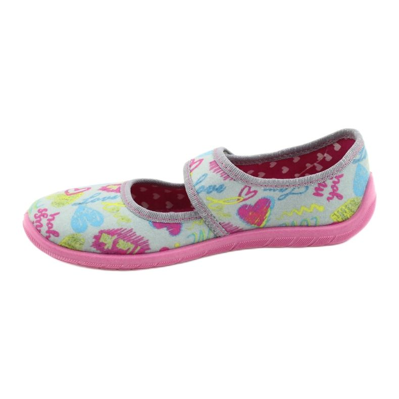 Befado Kinderschuhe 945Y430 rosa grau mehrfarbig 2