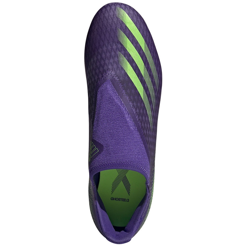 Adidas X Ghosted.3 Ll Fg Fußballschuhe lila-grün EG8164 violett violett 1