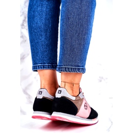 Damen Sportschuhe Turnschuhe Big Star GG274458 schwarz khaki rosa grau 2