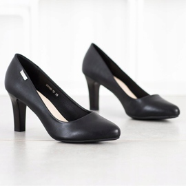 J. Star Lässige Pumps mit Absatz schwarz 1