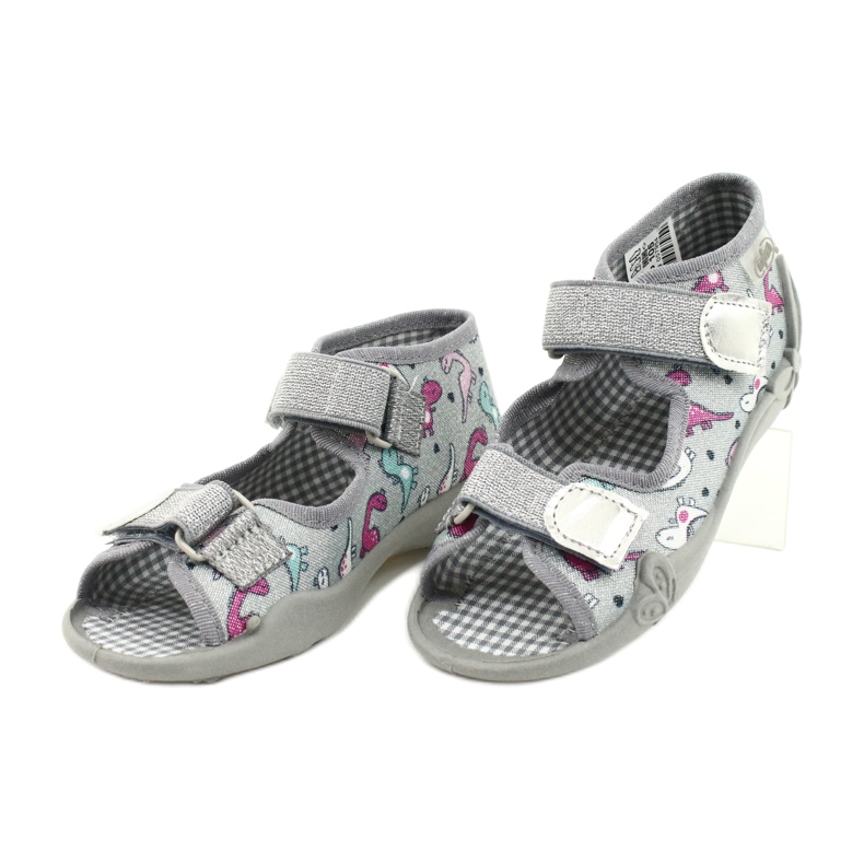 Befado Kinderschuhe 242P105 silber- grau 3