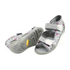 Befado Kinderschuhe 242P105 silber- grau 4