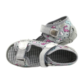 Befado Kinderschuhe 242P105 silber- grau 5