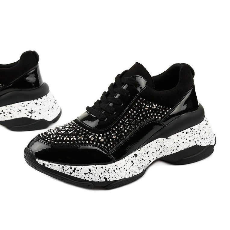 Schwarze Sneaker aus Öko-Leder-Wildleder Quijor 1