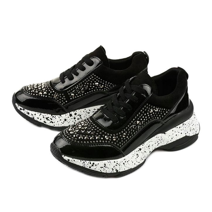 Schwarze Sneaker aus Öko-Leder-Wildleder Quijor 2