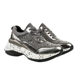 Graue Sneaker aus Öko-Leder-Wildleder Quijor 2