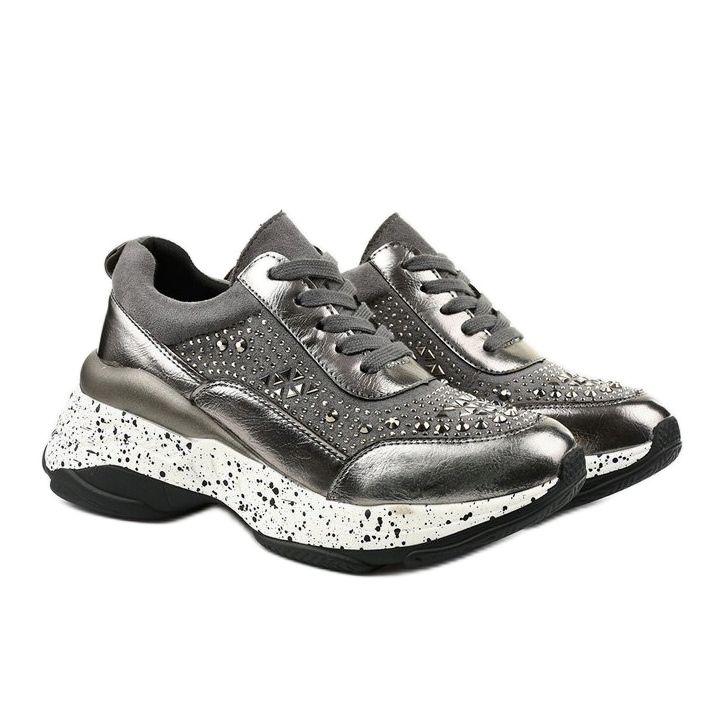 Graue Sneaker aus Öko-Leder-Wildleder Quijor 2