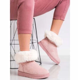 Bella Paris Schneestiefel mit Pompons rosa 2