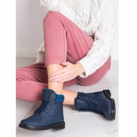 Sport Stilvolle marineblaue Trapper navy blau 1