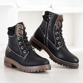 Super Mode Komfortable Trapper braun schwarz 1