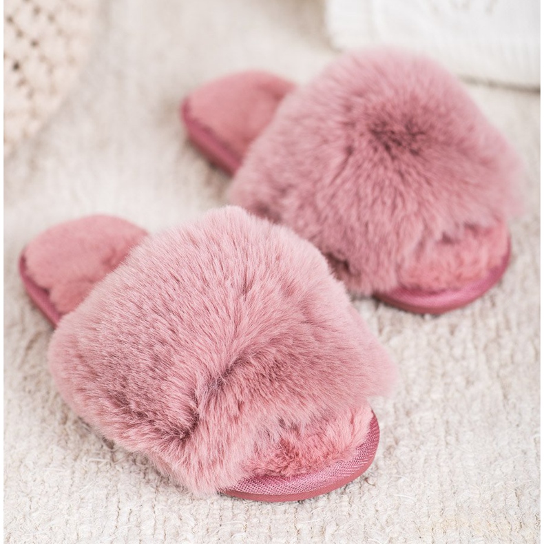 Bona Stilvolle rosa Hausschuhe 1