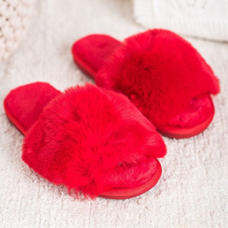 Bona Stilvolle rote Hausschuhe 2