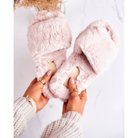 FRJ Pelzhausschuhe für Damen Beige Cold Days 2