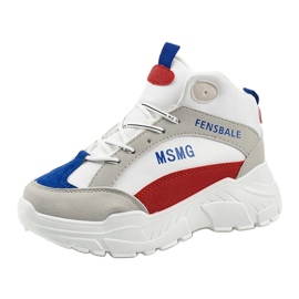 Weiße Sneaker, isolierte Denim-Sneaker mehrfarbig 1