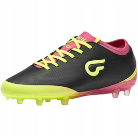 Gedo Calzsol Fg Calzsol 1602 Fußballschuhe schwarz-gelb-rosa 1602 1