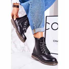 Warme Stiefel Damen Matt Black Thunder schwarz 2