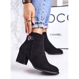 PJ1 Klassische Warme Stiefel für Damen mit Absatz Schwarz Success 1