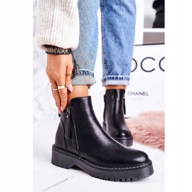 PJ1 Warme Stiefel für Damen auf Gummisohle Black Moon Walk schwarz 1