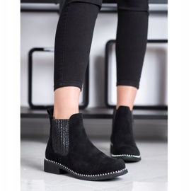 SHELOVET Stylische Chelsea-Boots schwarz 1