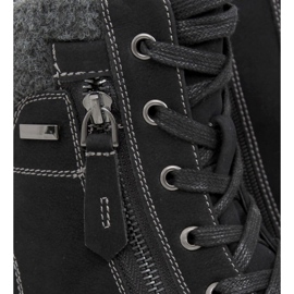 Schwarze Holzstiefel für Damen 4058 Black 1