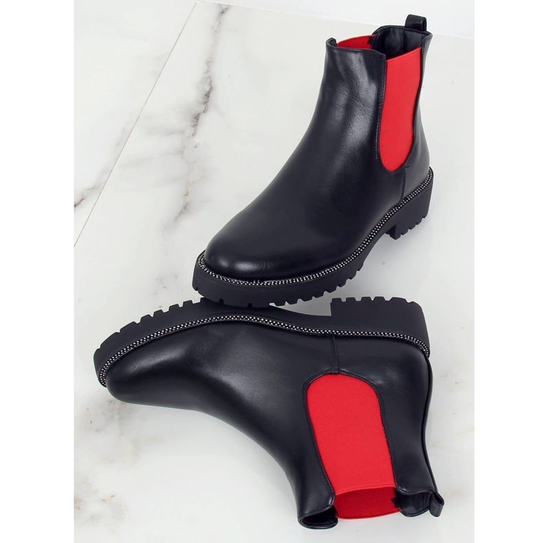 Schwarze Chelsea-Boots für Damen 15602-9 Schwarz 1