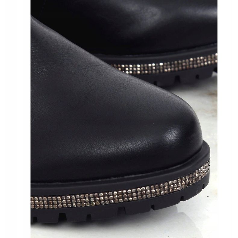 Schwarze Damen Reitstiefel SG-501 Black 1