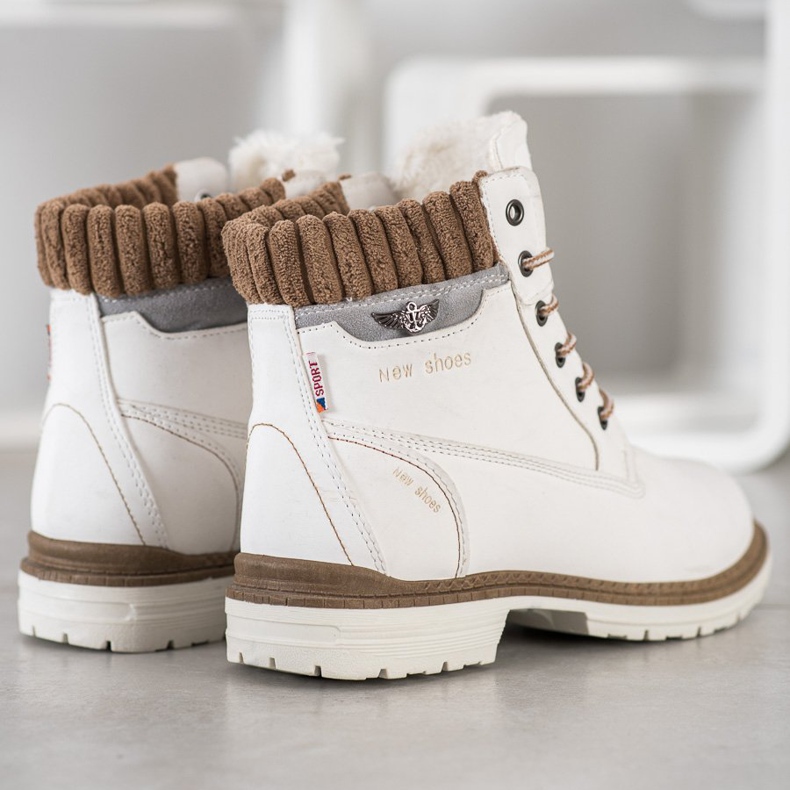 SHELOVET Neu Schuhe Wanderschuhe weiß 2