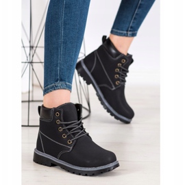 Bona Klassische schwarze Trapper 1