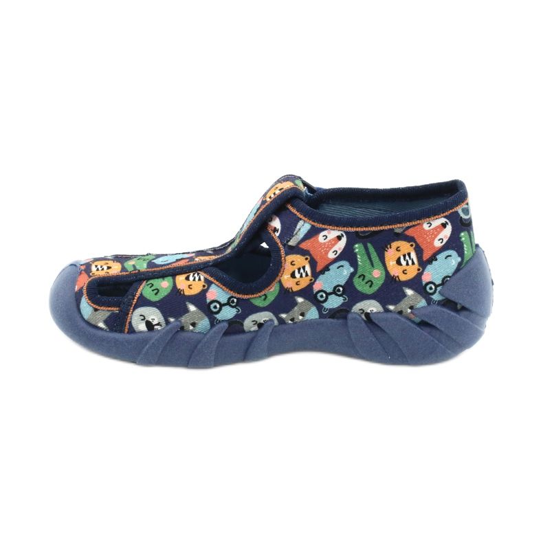 Befado Kinderschuhe 190P101 marineblau blau mehrfarbig grün 2